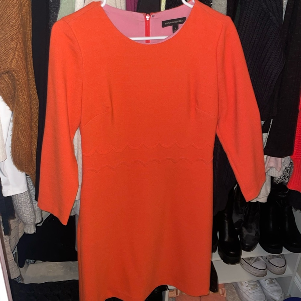 Orange Banana Republic Business Dress